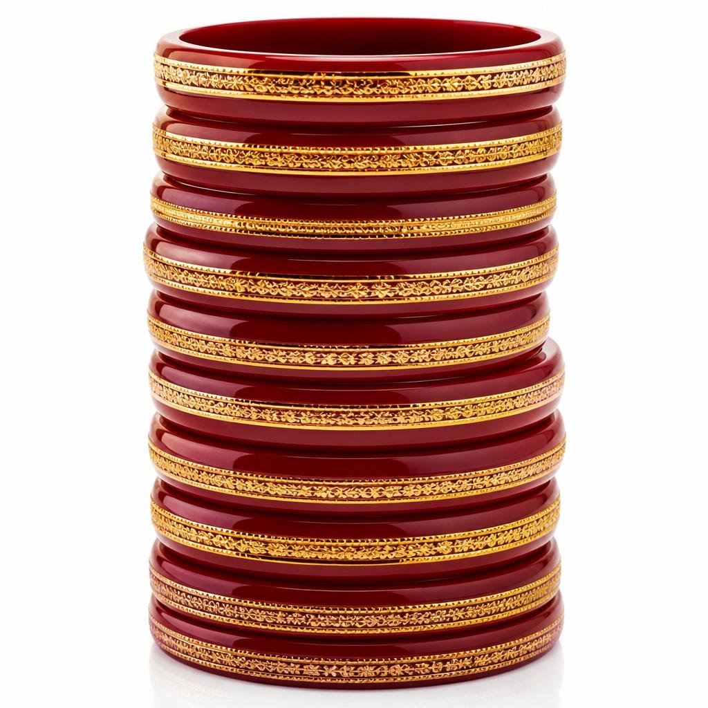 Red Pola Bangles
