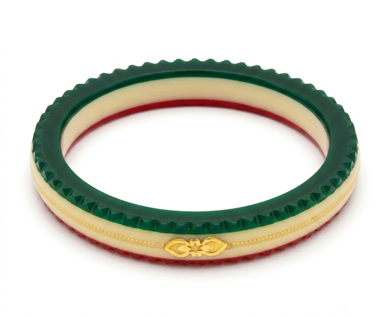 Green Bridal Pola Bangles