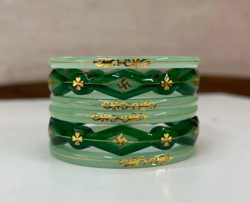 Mint Wave Glass Set