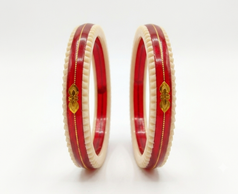 Handicraft Shakha Pola Bangles for Women